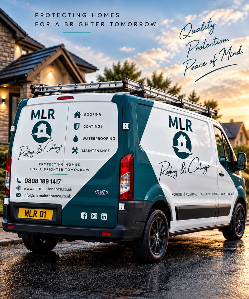 MLR Roofing & Coatings branded van